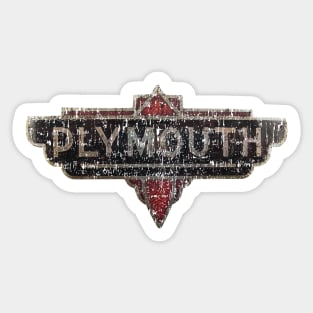 plymouth Sticker